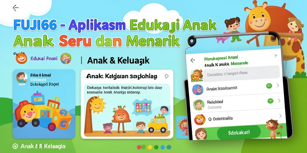Antarmuka FUJI66 yang menarik dan ramah anak.