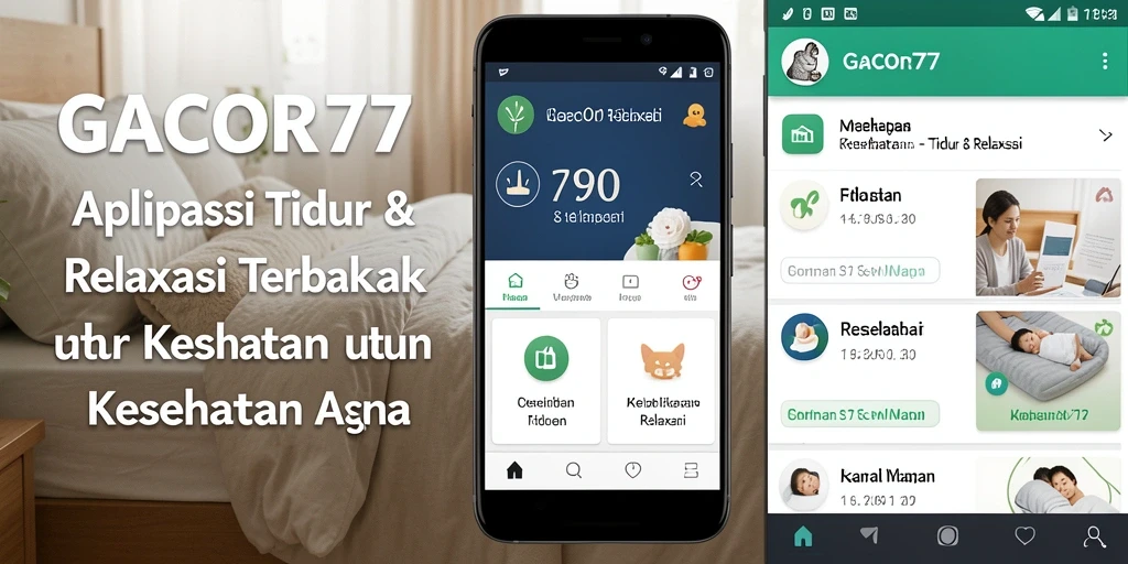 Antarmuka GACOR77 yang sederhana dan menenangkan untuk Tidur & Relaksasi.