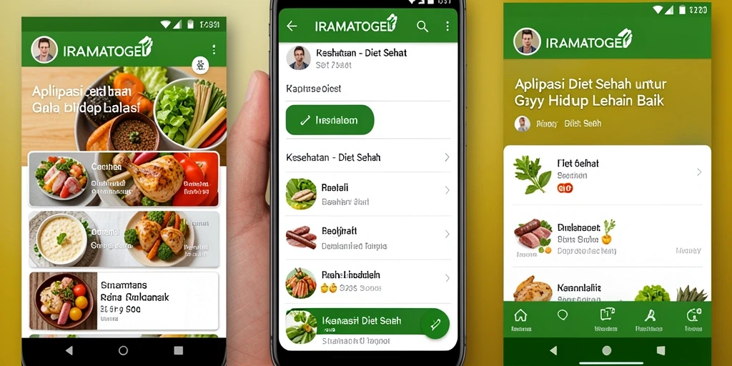 Tampilan antarmuka pengguna aplikasi IRAMATOGEL yang modern dan fungsional.
