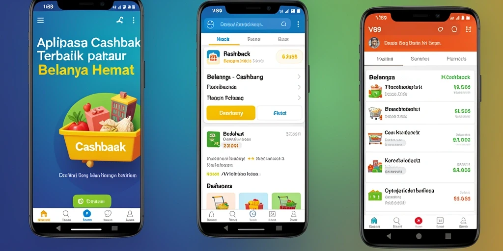 Tampilan antarmuka V89 dengan fitur cashback yang mudah diakses.