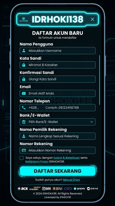 Panduan Mudah Membuat Akun idrhoki138 di Android